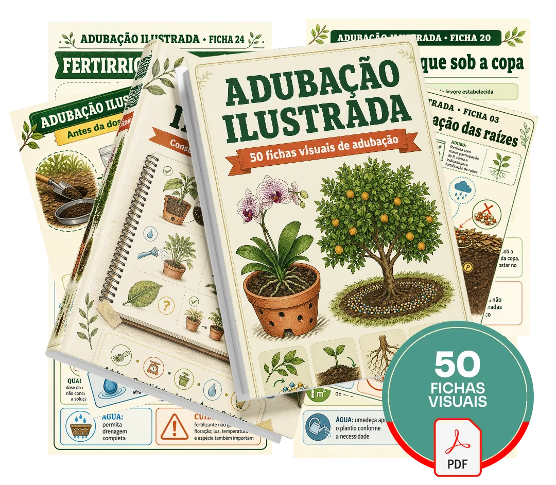 # Adubação Ilustrada 50 fichas visuais de adubação — tudo o que está incluso