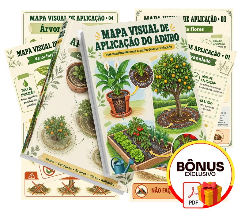 Bônus incluso no plano completo do # Adubação Ilustrada 50 fichas visuais de adubação